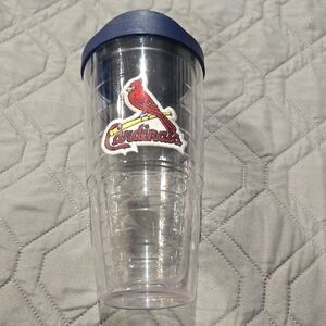 Tervis Clear and Blue Tumbler with Cardinal Design